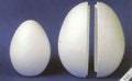 Tempex eieren 21cm, 2 delig