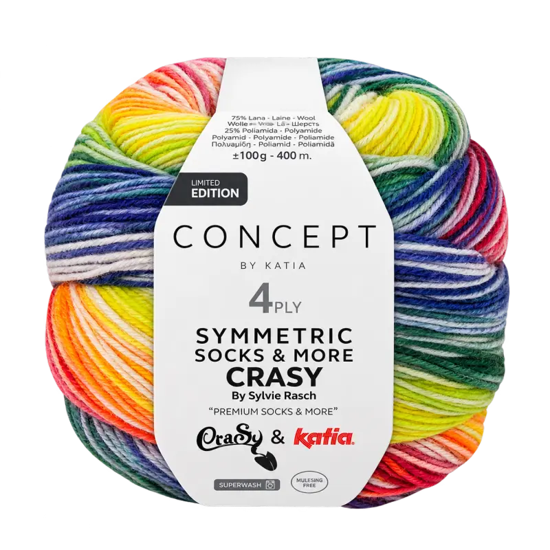 Katia Symmetric Socks & More - Crasy