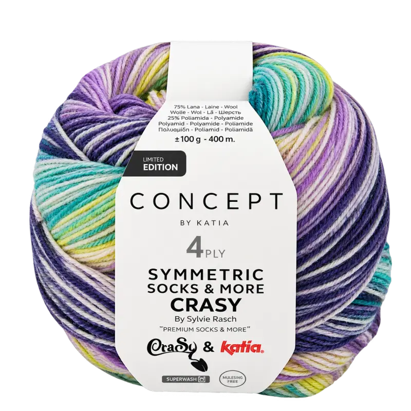 Katia Symmetric Socks & More - Crasy