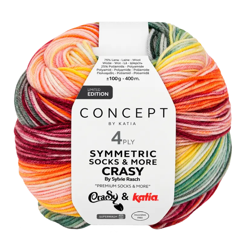 Katia Symmetric Socks & More - Crasy