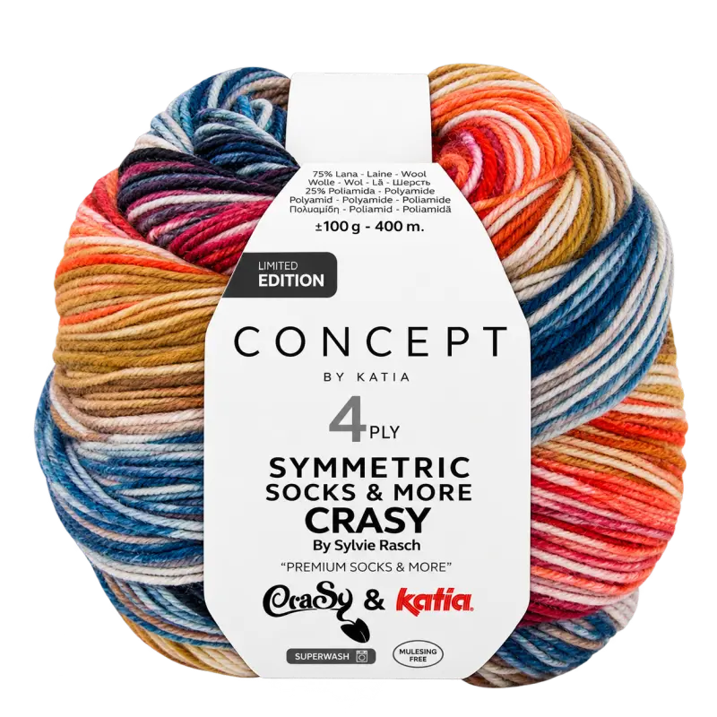 Katia Symmetric Socks & More - Crasy