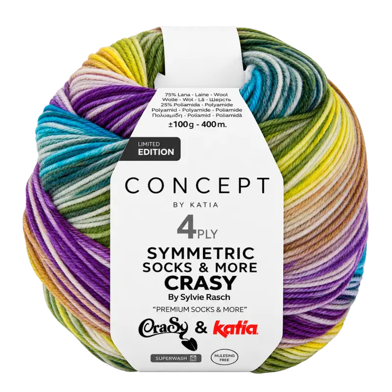Katia Symmetric Socks & More - Crasy