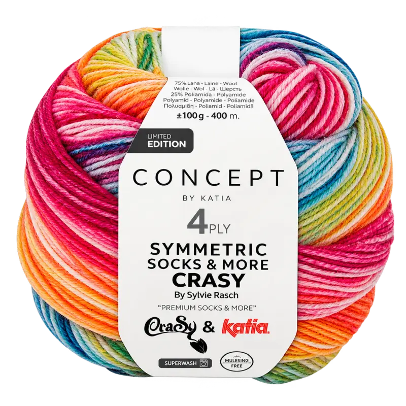 Katia Symmetric Socks & More - Crasy