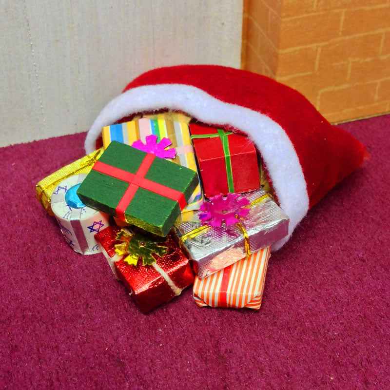 Zakje gevuld met cadeaus