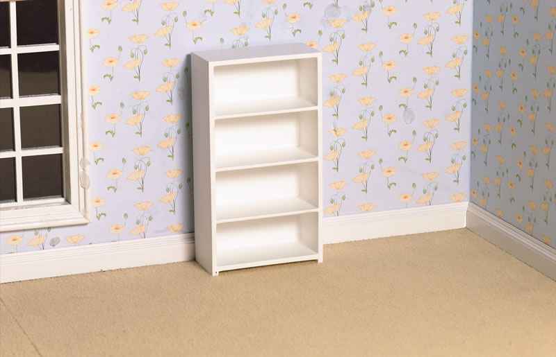 Witte boekenkast
