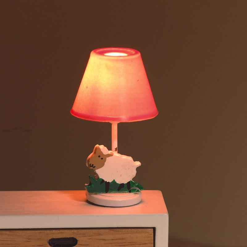 Slaapkamerlamp, roze voet