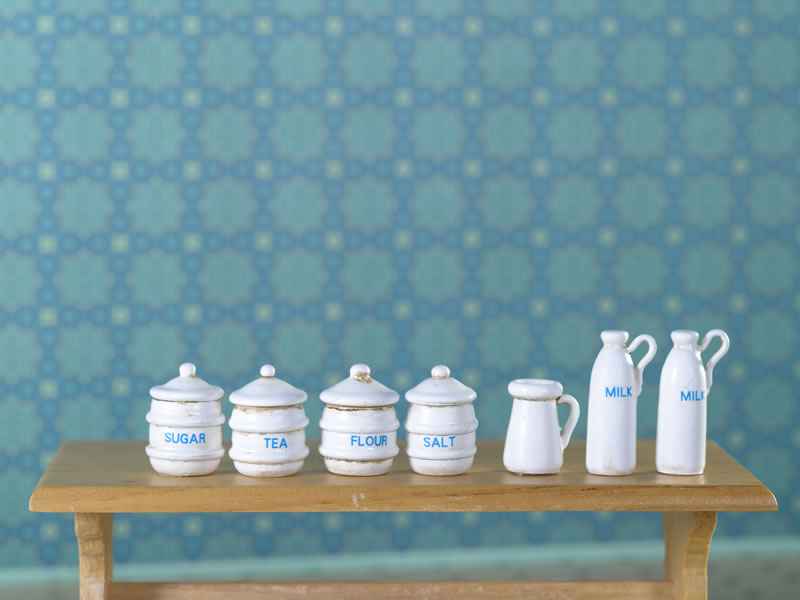 Potten, 7 stuks