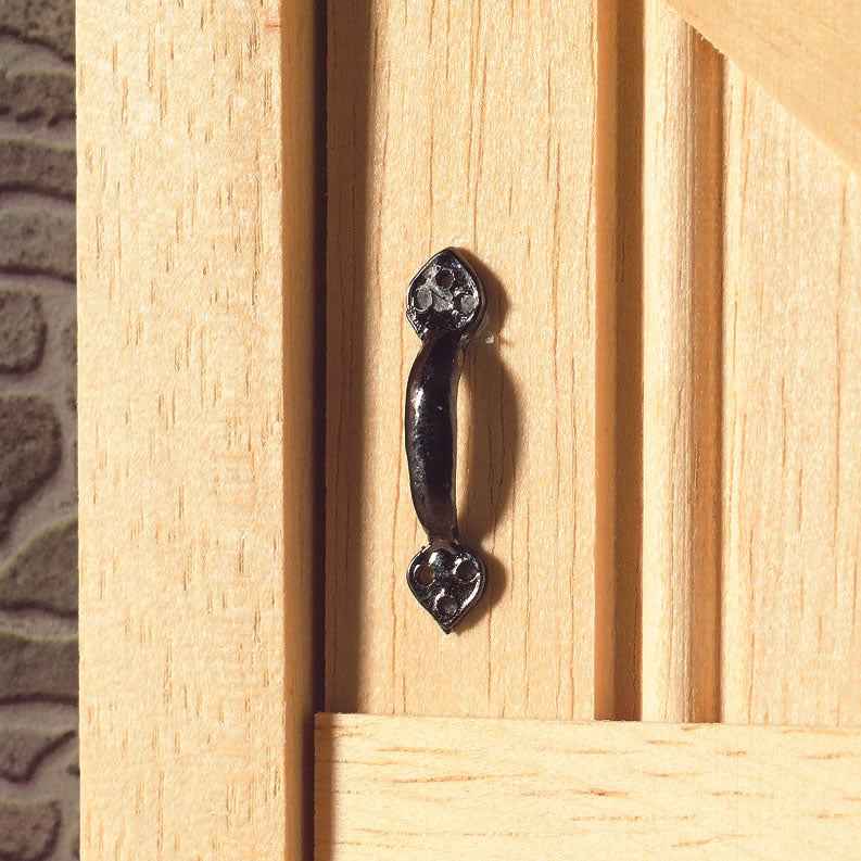 Zwarte deurgrepen, 2 stuks