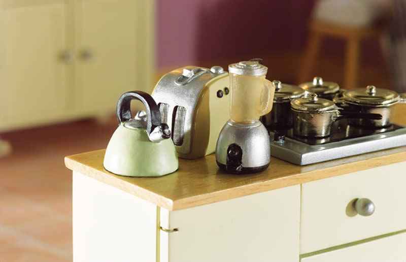 Ketel, broodroaster en mixer
