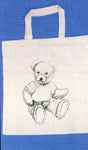 Katoenen draagtas bedrukt,  Teddy, 38*42cm