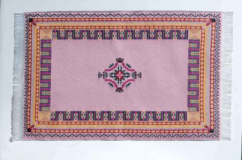 Soft Pink Woven Rug