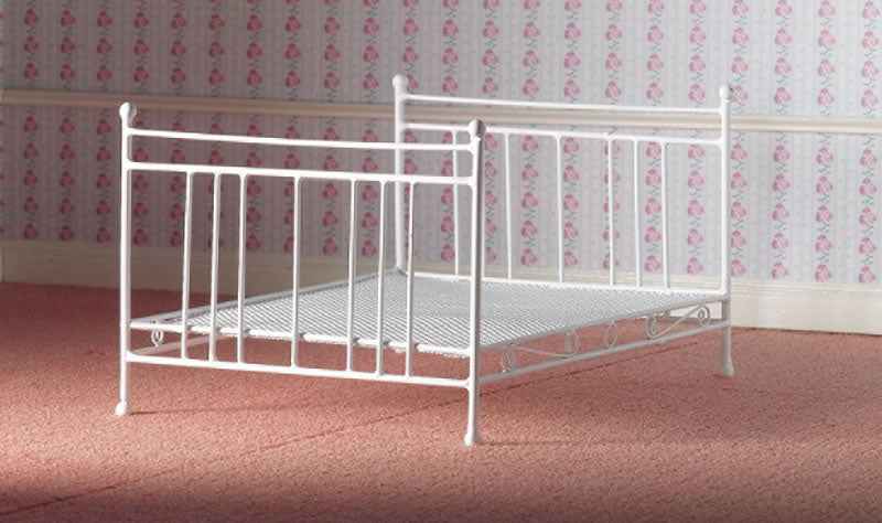 Wit metalen 2-persoonsbed