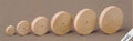 Houten wielen 55mm, gat 4mm