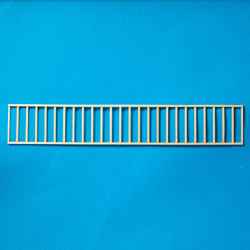 Eenvoudige houten railing