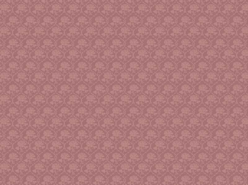oud roze bloemen behang