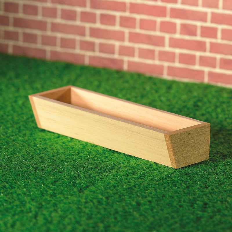 voer of plantenbak blank hout