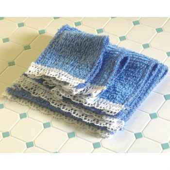 Blauwe handdoekenset