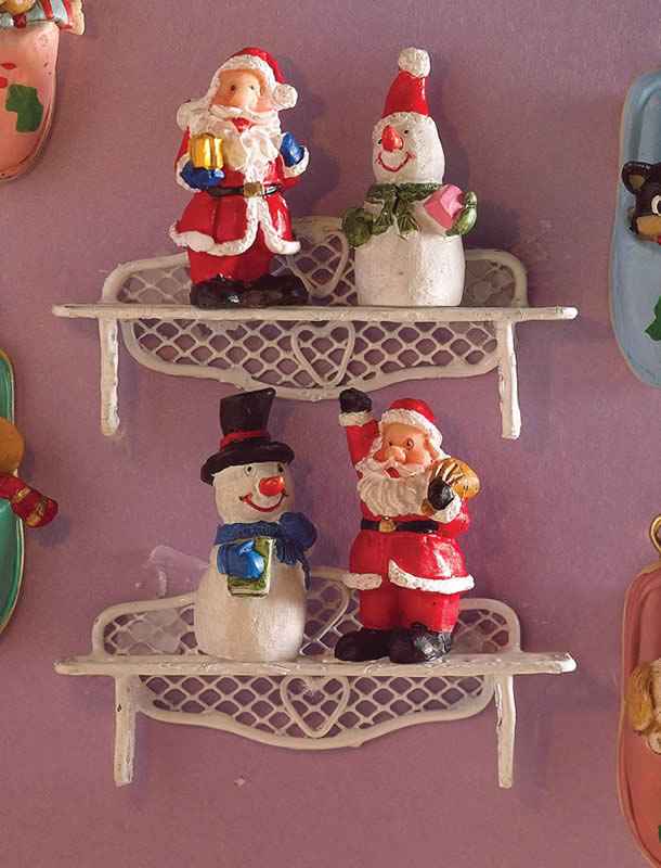 Kerst figuurtjes, 4 stuks