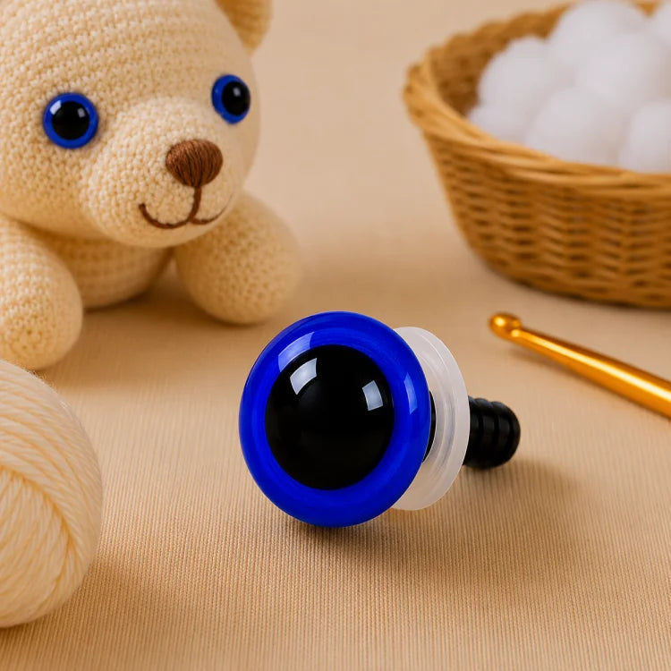 Signaalblauwe Kunststof Veiligheidsogen per 2 Stuks