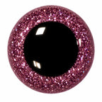 Oud Roze Glitter Berenogen van Kunststof per 2 Stuks