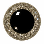 Zilveren Glitter Berenogen van Kunststof per 2 Stuks