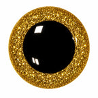 Gouden Glitter Berenogen van Kunststof per 2 Stuks - Hobbyboutique Monique