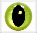 Kunststof ogen, parel groen