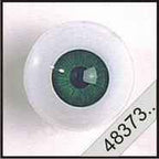 2 Poppenogen glastic groen