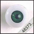 2 Poppenogen glastic groen