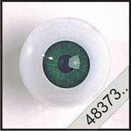 2 Poppenogen glastic groen