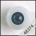2 Poppenogen glastic blauw-groen