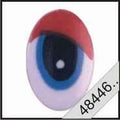 2 fantasieogen blauw-rood