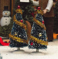 Kerstboom met decoratie, per 2 st.