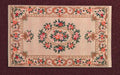 Vloerkleed bloemmotief, 17 x 10 cm