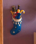 Gevulde kerstsok blauw