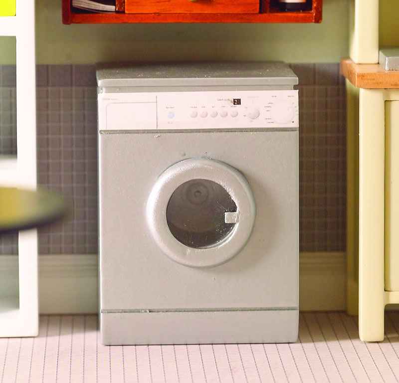Zilverkleurige wasmachine