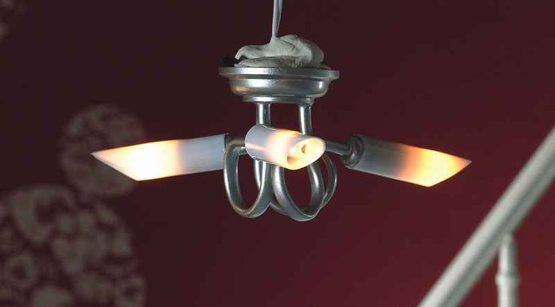 Plafondlamp met 3 armaturen