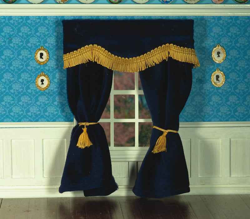 Navy Blue Velvet Curtains
