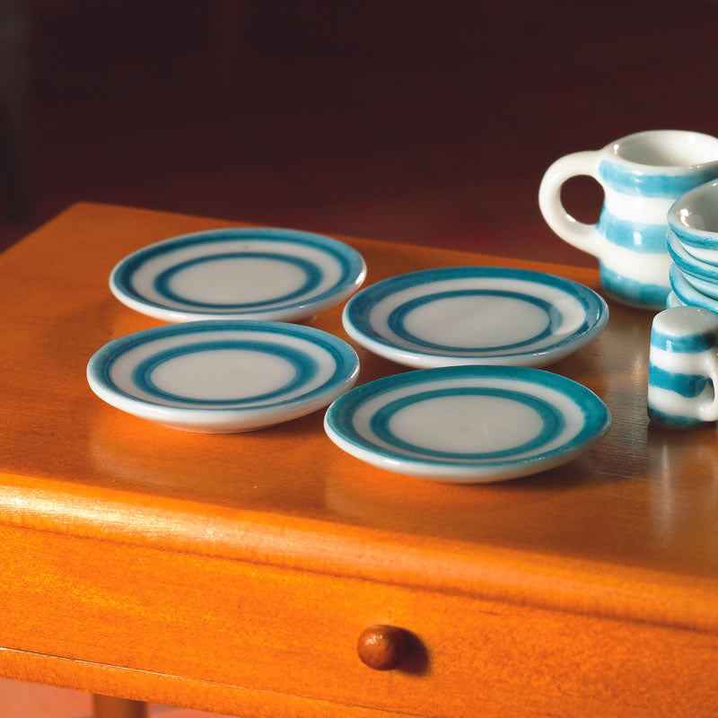 bordjes blauw per 4