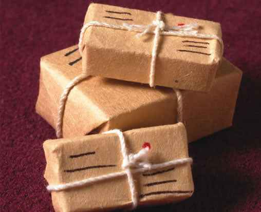 3 pakjes voor verzending
