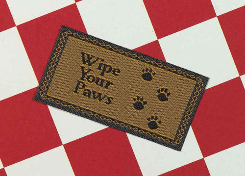 'Wipe Your Paws' deurmat
