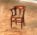 dickens bureaustoel in walnoot