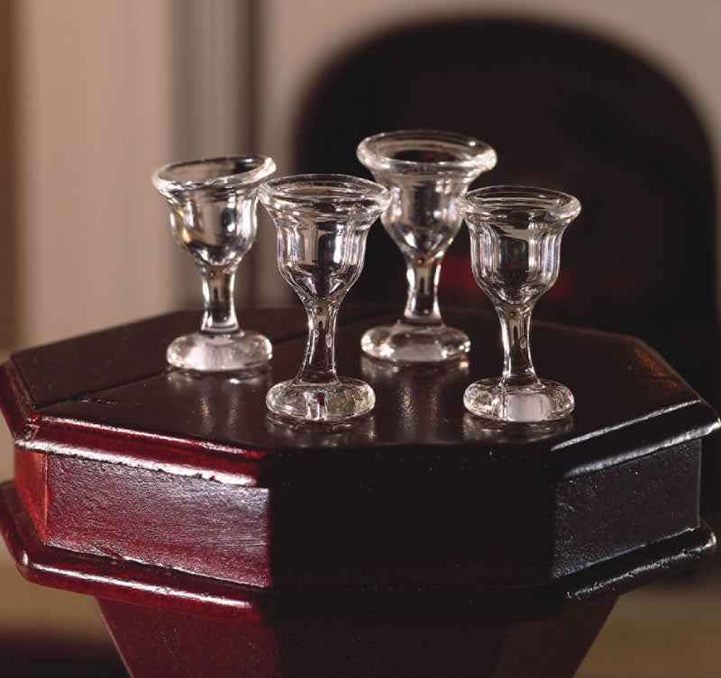 4 wijnglazen echt glas