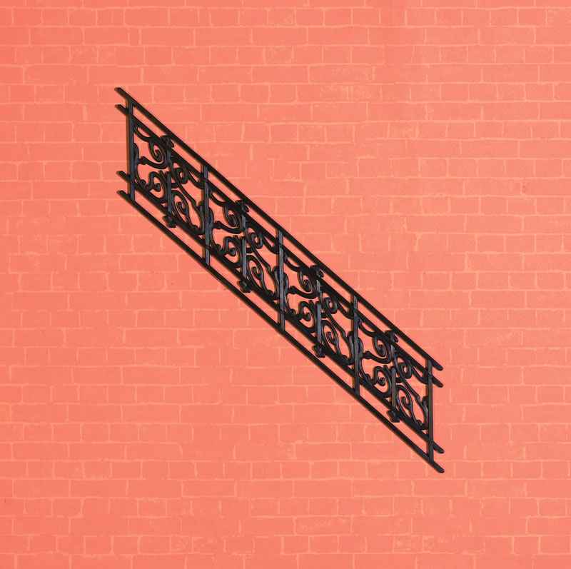 zwarte plastic railing