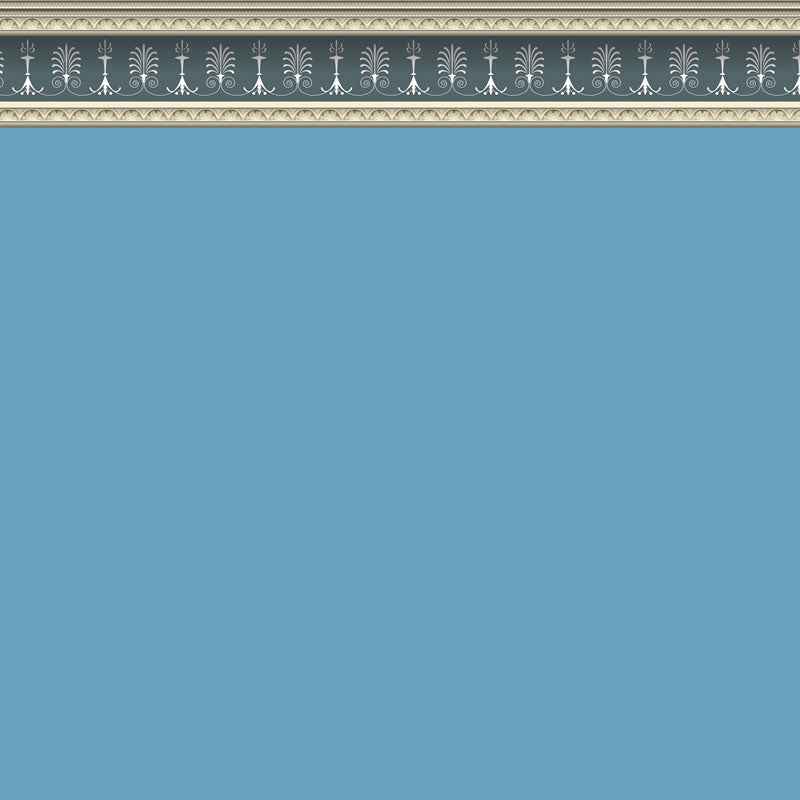 Georgian blauw behang