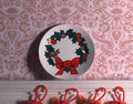 kerst wand bord porselein