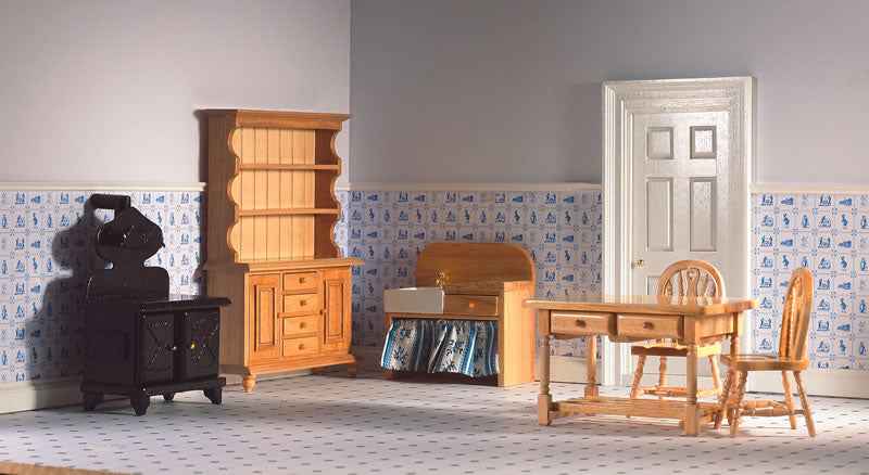 Traditionele keukenset, 6 delig