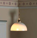 Plafond hanglamp, met melkglas