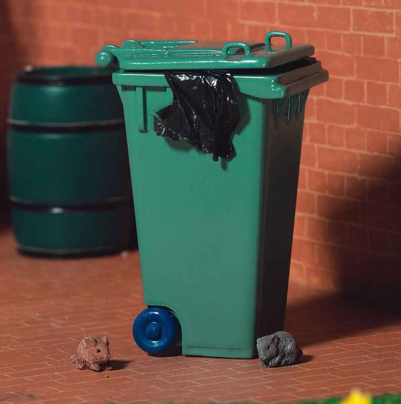 Groene afvalcontainer