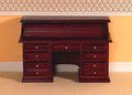 mahonie houten rol bureau
